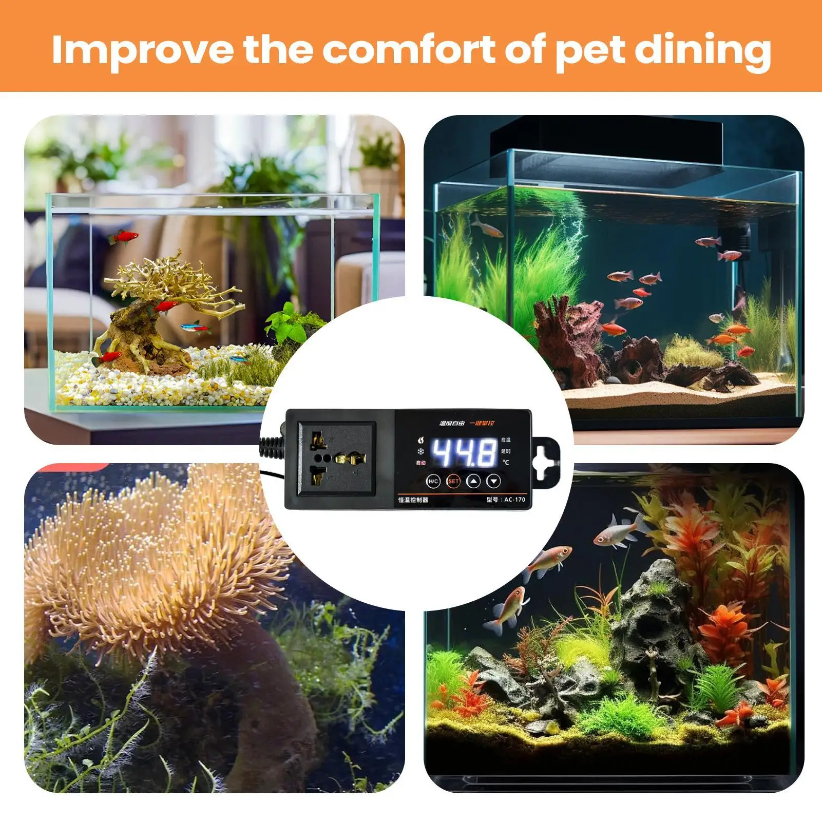 Termostato para tanque de répt - Pet Supplies Uk avaliação e preço