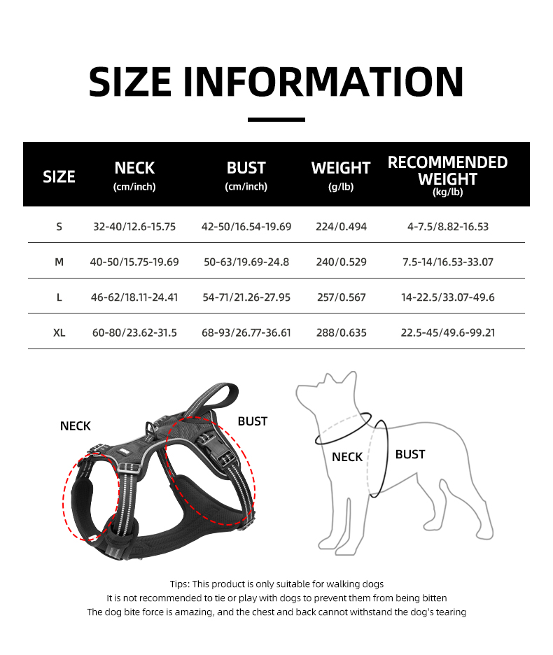 Arnês de segurança para cães d - No Pull Dog Harness avaliação e preço