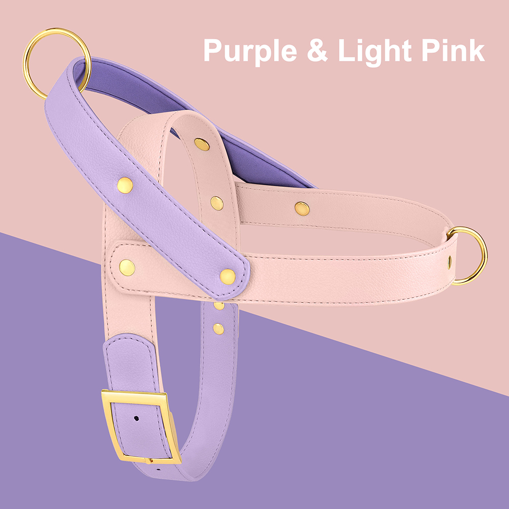 Couro No Pull Dog Harness Vest - No Pull Dog Harness avaliação e preço
