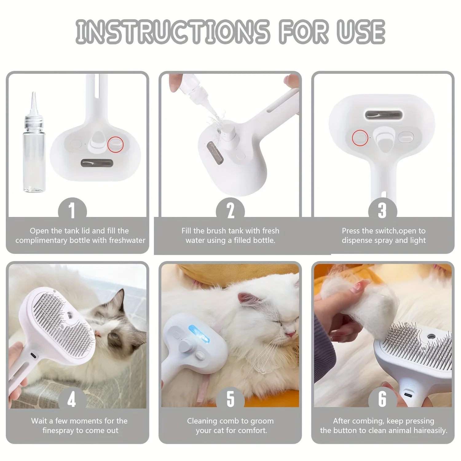 Escova Pulverizadora para Pelo - Pet Supplies Dropshipping avaliação e preço